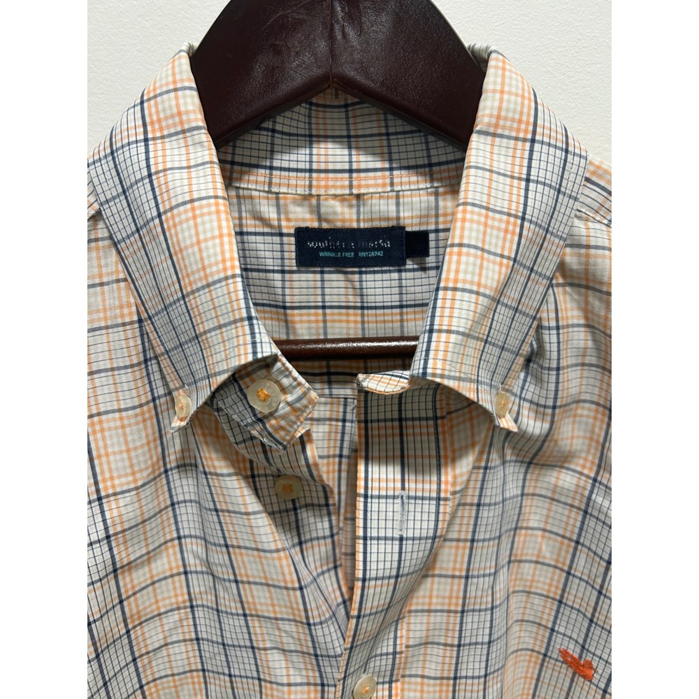 Blue orange plaidSouthern Marsh casual button up - Picture 4 of 4